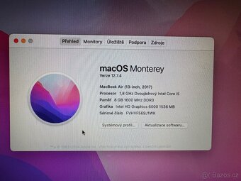 Apple MacBook Air 13" 2017 i5, 8GB RAM, 128GB SSD - 9