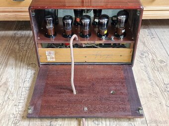 Starožitné rádio Ducretet, Paris, Francie, 7 lampovka, 1929 - 9