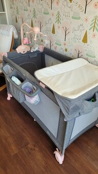 Dětská cestovní postýlka KinderKraft Joy pink - 9