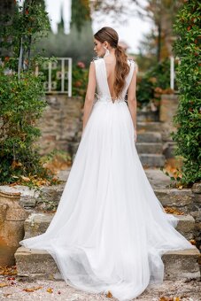 Luxusní nenošené svatební šaty, Windflower, 36 EU (S) - 9