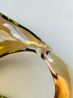 Košík Elegance, uranové hutní sklo, Milena Velíšková - 9