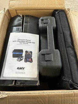 Servisní sada klimatizace: vakuová pumpa + manometry(475) - 9