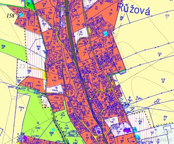 Prodej stavebního pozemku v obci Růžová u Děčína, 1007m² - 9