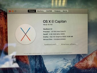 MacBook Air 13" A1466 (2015) 128GB + nabíječka - 9