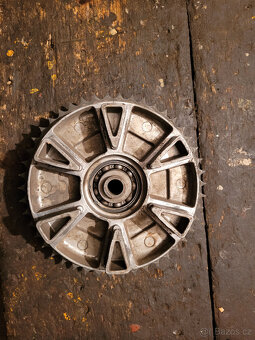 Jawa 250,350 panelka+kývačka-brzdové štíty,tlumiče, rozeta - 9