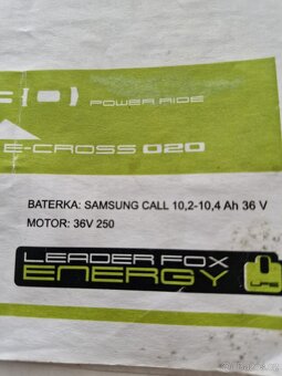 Prodám elektrokolo Leader Fox - 9