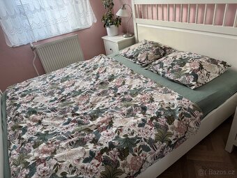 Postel Hemnes/Ikea, polohovací lamel.rošty, matrace 160x200 - 9