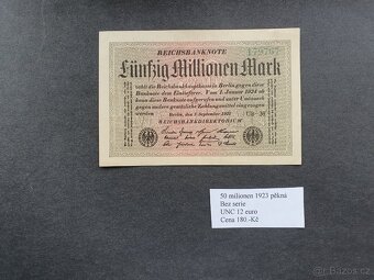 Německé bankovky 17ks - 9