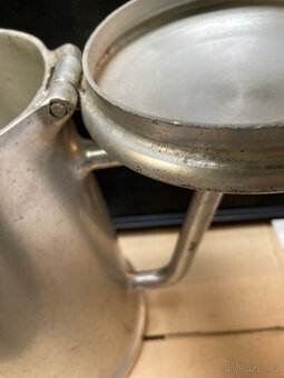 Konvice na vodu hlníková stará bytelná - 9