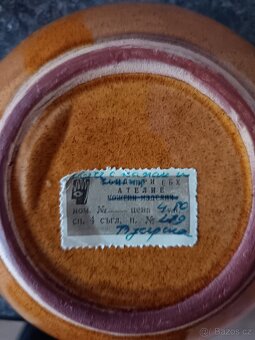 Krasna Keramicka lestena umelecka sada starozitna sada - 9