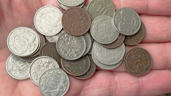 RU mince, rakousko uhersko, přes 700gr, (226ks minci) - 9