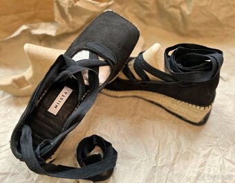 BOHO Espadrilky na platformě, šněrovací 41 - 9