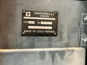 Grafopress - tiskařský stroj - 9