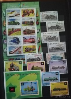 Prodám sbírku poštovních známek zeleznice, lokomotivy - 9