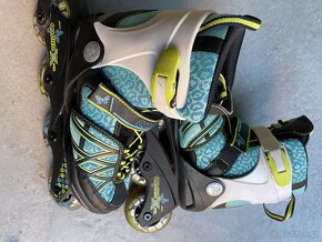 Kolečkové brusle/inline - rostoucí K2 Charm X Pro - mám 2 ks - 9