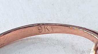 Zlatý prsten s diamantmi - 9