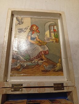 Staré dřevěné kostky Popelka - 9