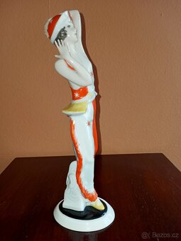 Rarita Porcelánová Tanečnice z.n. ROSENTHAL- ART-DECO 22cm T - 9