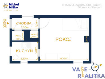 Prodej, chata, Slavonín, okr. Olomouc - 9