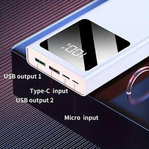 Powerbanka s velkou baterkou, 20000mAh, 22,5W PD. - 9