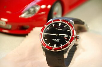 Titoni model Seascoper black - red, orig. hodinky, stav NOVÉ - 9