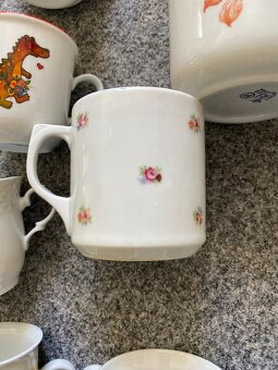 hrnek hrneček porcelán starý porcelán hrnek podšálek koflík - 9