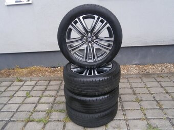 LETNÍ ALU KOLA 5 X 112 205 55 17 ORIGINÁL SEAT - 9