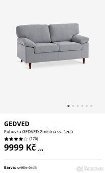 Dvoumístná pohovka 2 kusy - 9