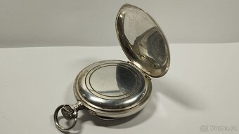 Staré stříbrné kapesní hodinky, stříbro, ag, zasiláme ihned - 9