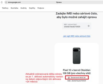 Google Pixel 10 128GB Obsidian NOVÝ NEROZBALENÝ - 9