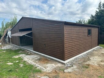 Plechová garáž 9x5m - 9