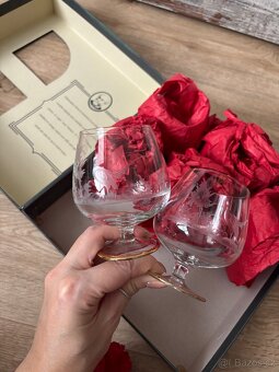 Foukané skleničky na brandy, rum, koňak - 9