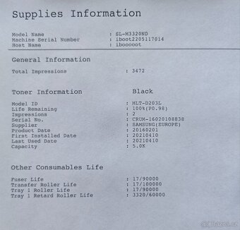 4ks Samsung M3320ND LASER PROFI - 9