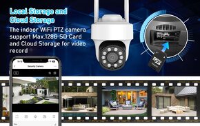 Kamera 5 Mpx, ONVIF, 2.4G 5G WiFi Smart Home IP, PTZ, Tuya - 9