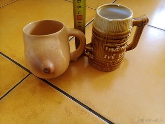 Prodám pivní skleničky keramika atd. viz foto - 9