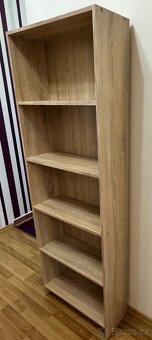 Patrová postel,ps.stůl,regál a skříň v jednom+knihovna - 9