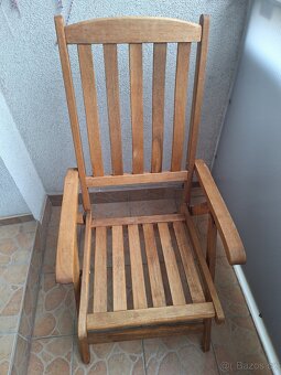 Zahradní sestava – 2 polohovací křesla + stůl - 9