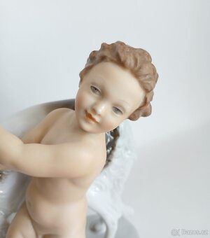 Porcelánová figurka puttiho a barzoje - Rosenthal - Německo - 9