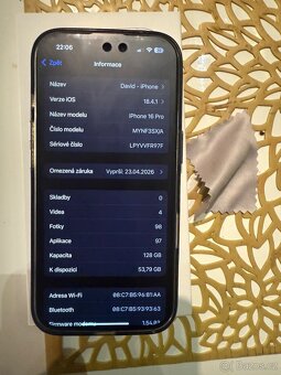Prodám iPhone 16 pro - 9