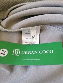 Nová šedo-stříbrná minisukně Urban Coco - 9