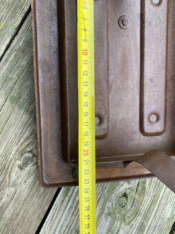 kamna stará kamna pec komponenty dvířka popelník - 9