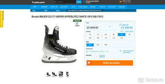 Profi brusle Bauer Vapor Hyperlite 2 (vel. 8,5 Fit2) - BAZAR - 9