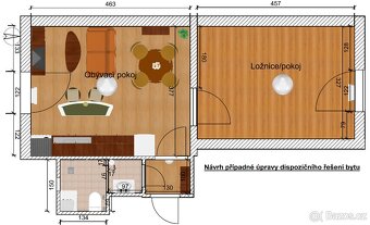 Prodej bytu 2+kk V.Outraty Prostějov 37,85m2 - 9