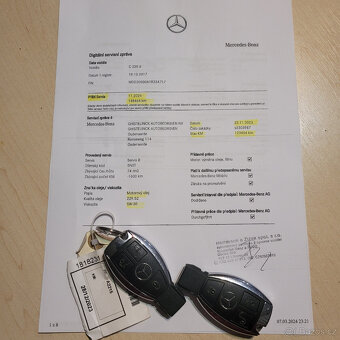 Mercedes Benz C 220, 125 kW, automat 9G - 9