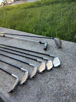 Golfový vozík, golfový bag včetně holí a deštník - 9