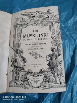 5 x knihy-historické romány,Alexander Dumas - Tři mušketýři - 9