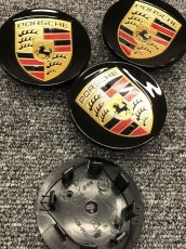 Černé pokličky Porsche 60 mm 911, Cayenne, Boxter, Panamera - 9