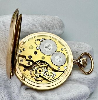 14K ZLATÉ PÁNSKÉ KAPESNÍ HODINKY IWC SCHAFFHAUSEN S ETUI - 9