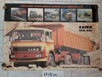 Plakáty LIAZ Paris Dakar a další plakáty a kalendáře LIAZ - 9