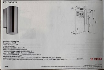 Nový nástěnný odsavač FRANKE FTU 3805XS - 9